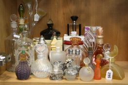 A COLLECTION OF VARIOUS SCENT BOTTLES, mainly empty, to include Royal Jelly etc