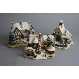 THREE BOXED LILLIPUT LANE SCULPTURES, 'Christmas Time' L2792, 'Christmas Shopping' L2649 and 'The