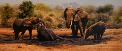 AFTER ANTHONY GIBBS, 'Pachyderm Pleasure', a limited edition print 30/195, signed and numbered in