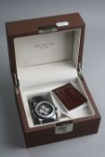 A JOS VON ARX CHRONOGRAPH WRISTWATCH, boxed and certificate