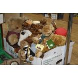 A COLLECTION OF MODERN TEDDY BEARS AND SOFT TOYS, to include Thread Bears by Rachael Wintle 'Denzil'