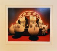 AFTER A.J.CALLAN, 'One Armed Bandits', a limited edition print 53/195, signed, titled and numbered