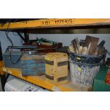THREE TOOLBOXES, a box of tools, a roll box and two buckets containing various tools (7)
