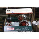 A BOXED MAMOD LIVE STEAM TRACTOR, NO.TE1A, not tested, looks to have hardly ever been removed from