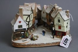 A BOXED LIMITED EDITION LILLIPUT LANE SCULPTURE, 'Yuletide Shambles', L3053, No.470, with