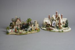 TWO BOXED LILLIPUT LANE SCULPTURES, 'Country Living in Winter' L2438 (deeds) and 'Full Steam