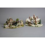 TWO BOXED LILLIPUT LANE SCULPTURES, 'Country Living in Winter' L2438 (deeds) and 'Full Steam