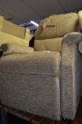 A COSI CHAIRS ELECTRIC ARMCHAIR WITH BEIGE UPHOLSTERY