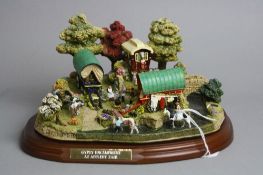 A BOXED LIMITED EDITION LILLIPUT LANE SCULPTURE, 'Gypsy Encampment at Appleby Fair', L2596, No.1250,