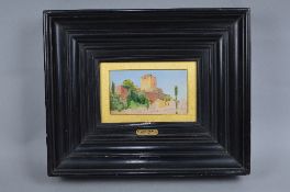 ATTRIBUTED TO WILLIAM BRIGHT MORRIS (1844-1920), Study of the city walls, an unfinished oil on