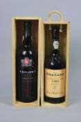 THREE BOTTLES OF PORT, 1 x Taylor's 1st Estate Reserve, 20%, 75cl and 1 x Grahams 1985 late