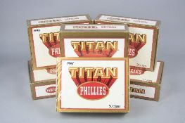 SIX BOXES OF TITAN PHILLIES CIGARS, (50 cigars per box), all boxes unopened