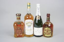 TWO BOTTLES OF WHISKY AND A BOTTLE OF CHAMPAGNE, 1 x Cardhu Single Malt, 40%, 1 litre, boxed, 1 x