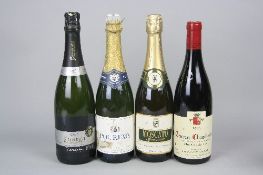 THREE BOTTLES OF SPARKLING WINE, 1 x Poll Remy demi-sec, 1 x Moscato Spumante and 1 x Codorniu Cava,