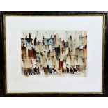 SUSAN HOWELLS, 'Windy Day', an original watercolour, signed by the artist, mounted and framed,