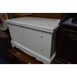 A PAINTED BLANKET CHEST