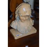 A PAINTED PLASTER FIGURE OF A GIRL (sd)