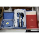 A BOXED SMYTHSON PENCIL CASE, phone case and note book, together with Smythson catalogues