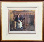 AFTER DAVID SHEPHERD OBE, 'Cottage Companions', a limited edition print 55/850, signed and
