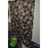 TWO PAIRS OF CONTEMPORARY CURTAINS, approximate maximum size width 226cm x drop 229cm