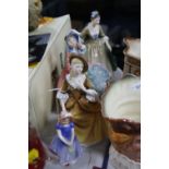 FOUR ROYAL DOULTON FIGURES, 'Sandra' HN2275, 'Spring Morning' HN1922, 'Elegance' HN2264 and 'Ivy'