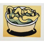 AFTER TREVOR PRICE, 'Bathing Lovers', a limited edition print, signed, titled and numbered in