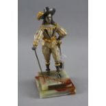 ANNA DAUESUI FOR BIRMINGHAM MINT, a limited edition white metal figure, 'Charles I' on onyx