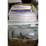 TWO BOXES OF LP'S AND 12' SINGLES, to include Tommy Steele, Johnny Cash, The Beach Boys etc