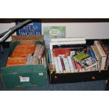 TWO BOXES AND LOOSE MAPS, BOOKS etc