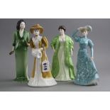 FOUR COALPORT FIGURINES, to include 'Laura' and 'Vivien' (4)