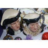 TWO ROYAL DOULTON CHARACTER JUGS, 'Sir Thomas More' D6792 and 'George Washington' D6669