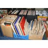 SIX BOXES/CASES RECORDS, SHEET MUSIC etc