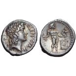 L. Cornelius Lentulus and C. Claudius Marcellus AR Denarius. Apollonia, 49 BC. Head of Apollo right;