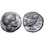 Baktria, 'Athenian Series' AR Didrachm. Uncertain mint in the Oxus region, circa 261-239/8 BC. Attic