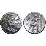 Ionia, Miletos AR Tetradrachm. Circa 295-270 BC. In the name and types of Alexander III of