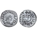 The Gepids, Pseudo-imperial coinage AR Quarter Siliqua. In the name of Anastasius. Sirmium, circa AD