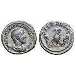 Maximus, as Caesar, AR Denarius. Struck under Maximinus. Rome, AD 236-237. IVL VERVS MAXIMVS CAES,