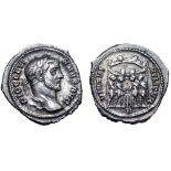 Diocletian AR Argenteus. Rome, circa AD 295-297. DIOCLETIANVS AVG, laureate bust right / VIRTVS