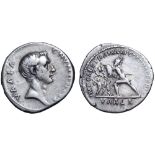 Trajan AR Denarius. Rome, circa AD 107. Restored issue of C. Numonius Vaala. C NVMONIVS VAALA,