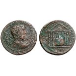 Uranius Antoninus Æ32 of Emesa, Seleucis and Pieria. Dated SE 565 = AD 253/4. AVTOK C OVΛΠ