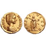 Julia Domna AV Aureus. Rome, AD 193-196. IVLIA DOMNA AVG, draped bust right / VENERI VICTR, Venus