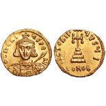 Tiberius III Apsimar AV Solidus. Constantinople, AD 698-705. D TIBERIVS PE AV, crowned and cuirassed