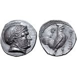 Baktria, Sophytes AR Didrachm. Uncertain mint in the Oxus region, circa 246/5-235 BC. Attic