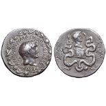 Marc Antony and Octavia AR Cistophoric Tetradrachm of Ephesus, Ionia. Summer-Autumn 39 BC. M•