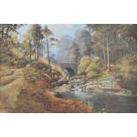 Denis Thornton - THE GLEN RIVER - Coloured Print - 19 x 29 inches - Unsigned