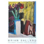 Brian Ballard, RUA - STILL LIFE, EXHIBITION POSTER - Coloured Print - 20 x 16 inches - Signed