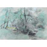 Tom Carr, HRHA RUA RWS - THE WOODS AT SEAFORDE - Watercolour Drawing - 9 x 13 inches - Signed