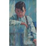 Robert Taylor Carson, RUA - LITTLE DREAMER - Oil on Canvas - 26 x 16 inches - Signed