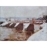 Tom Carr, HRHA RUA RWS - BRIDGE AT EDENDERRY - Limited Edition Coloured Print (8/250) - 16 x 21