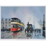 Norman Whitla - MONDAY MORNING, THE QUEEN'S BRIDGE - Limited Edition Coloured Print (43/850) - 11